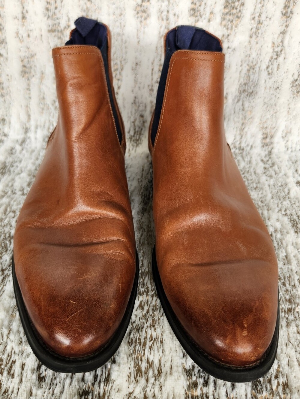 Ted Baker "Tradd" Leather Chelsea Boots Brown Leather | Men's Size 10 - Picture 2 of 12